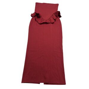 Ova The Label The Ruffle Dress in Red
